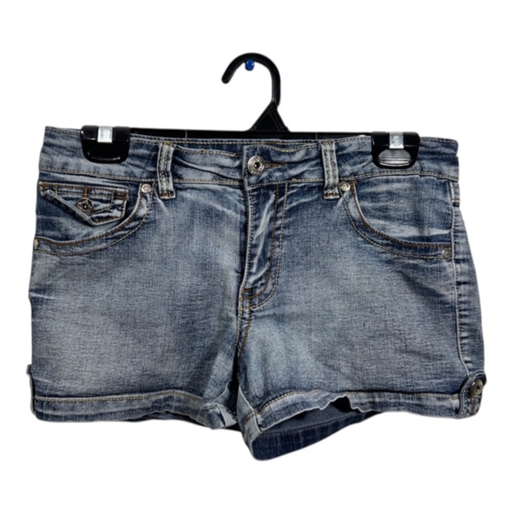 Seventeen Co. Shorts Womens Size 9 Denim Blue Shorty Shorts Mid Rise